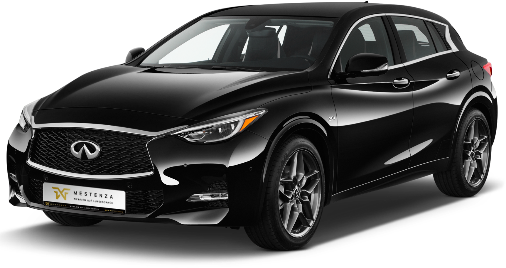 Infiniti QX30 Luxe Tech przód - Wypożyczalnia samochodów luksusowych Mestenza Trójmiasto Rafał Grzebin