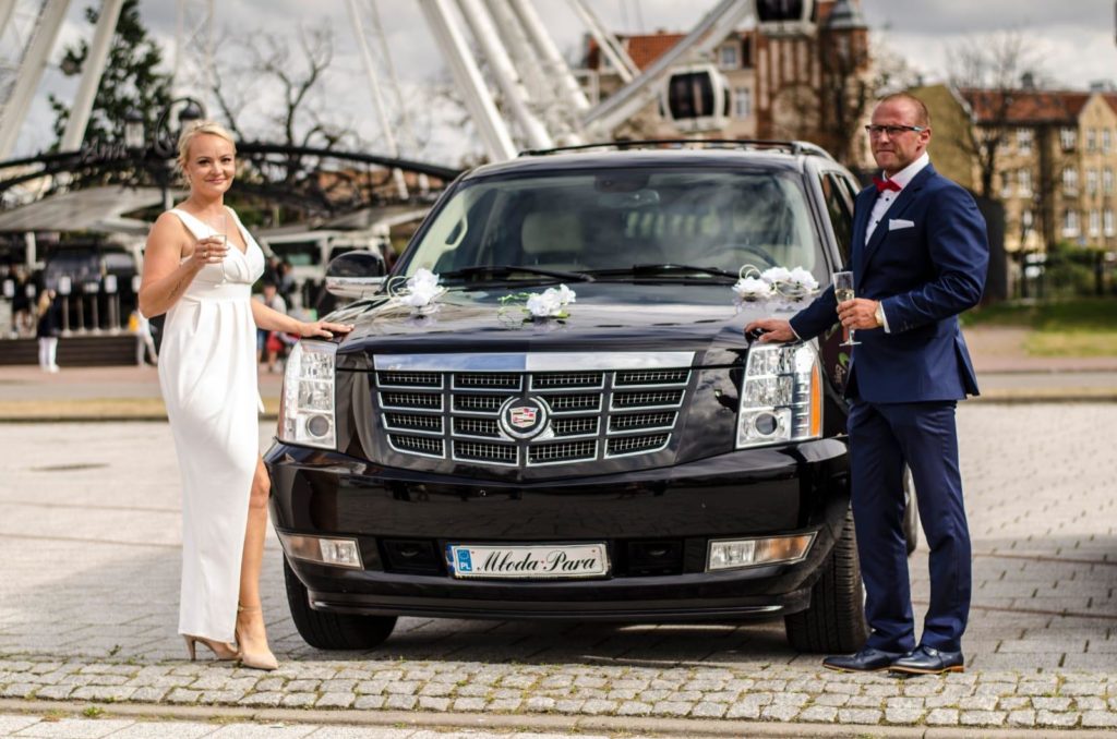Samochód do ślubu Cadillac Escalade Trójmiasto Mestenza Rafał Grzebin