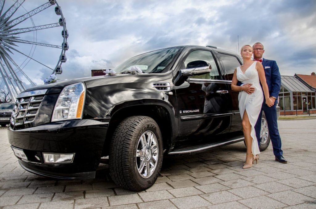 Samochód do ślubu Cadillac Escalade Trójmiasto Mestenza Rafał Grzebin